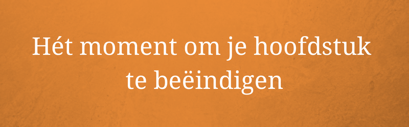 boekschrijven hoofdstuk