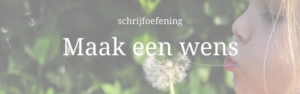 foto schrijfoefening maak een wens