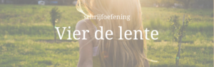 schrijfoefening lente
