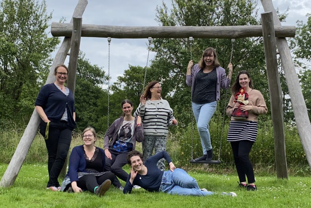 Groepsfoto van de schrijfretraite Limburg 2024